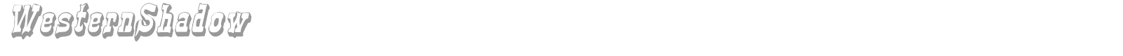 WesternShadow font preview